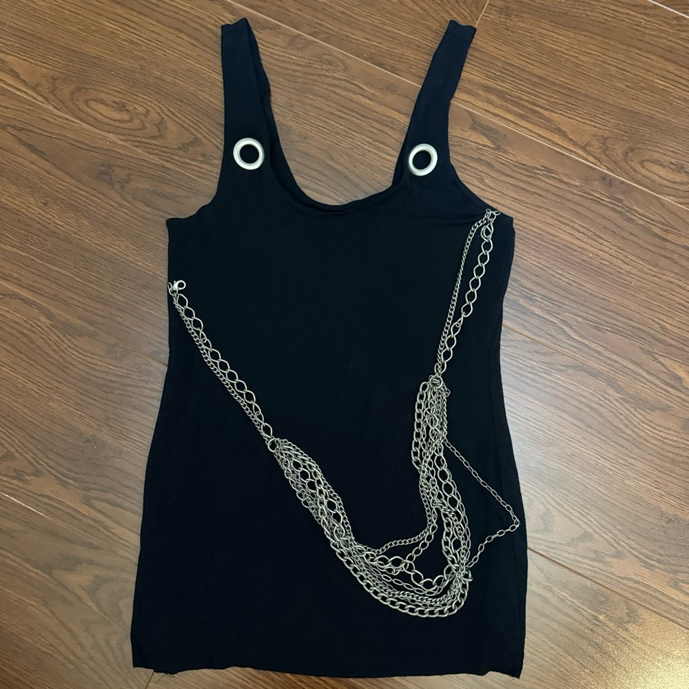 Bailey 44 Black Chain Tank Top Size Medium - Picture 4 of 10